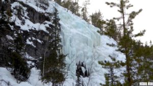 Korouma National Park Frozen Waterfalls Finland Vacation Inkas Tour Photography Salad around the World Travelblog